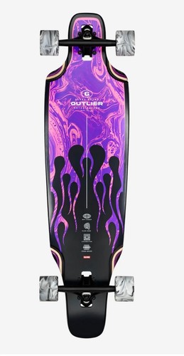 Longboard globe outlier purple - longboard,